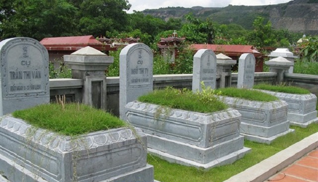 Mẫu mộ đá tam cấp 01