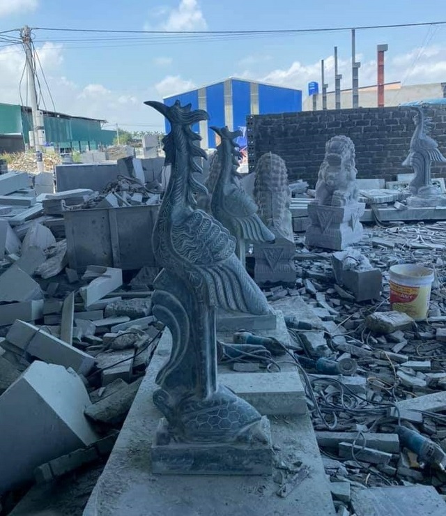 Mẫu tượng hạc bằng đá đẹp 5