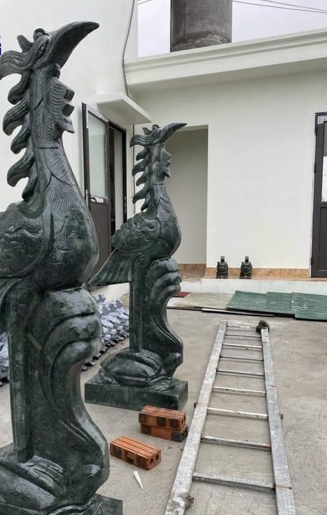 Mẫu tượng hạc bằng đá đẹp 9