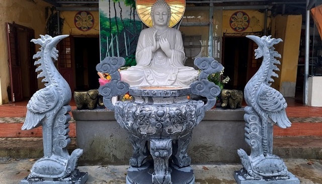 Mẫu tượng hạc bằng đá đẹp 2