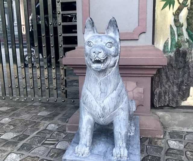 Mẫu tượng chó bằng đá đẹp 01