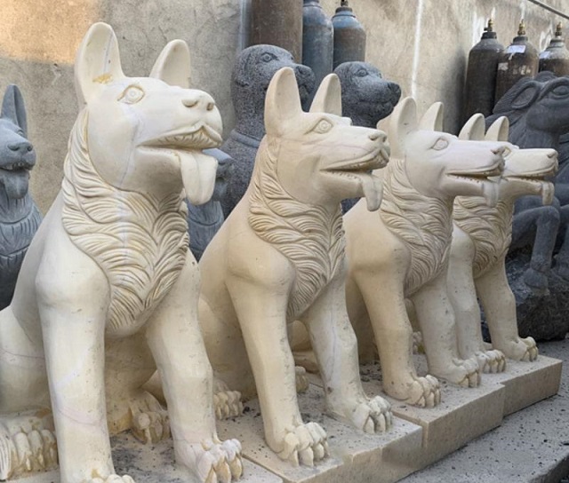 Mẫu tượng chó đá đẹp 03