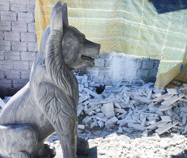 Mẫu tượng chó đá đẹp 04