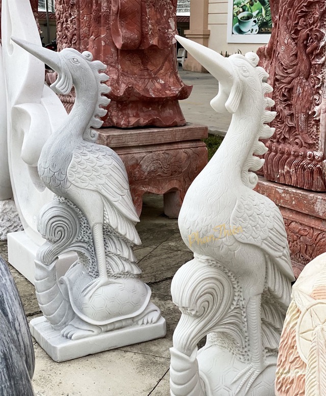 Tượng hạc là sản phẩm phong thủy được điêu khắc và chế tác bởi các nghệ nhân