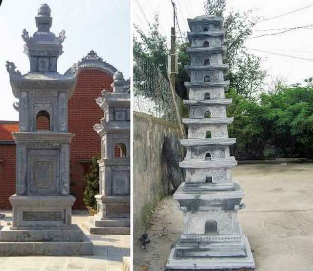 Mộ tháp có đa dạng số tầng tháp