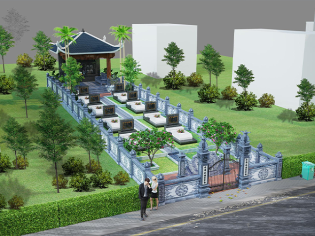Trồng cây ở nghĩa trang vừa để trang trí, vừa phục vụ mục đích phong thủy