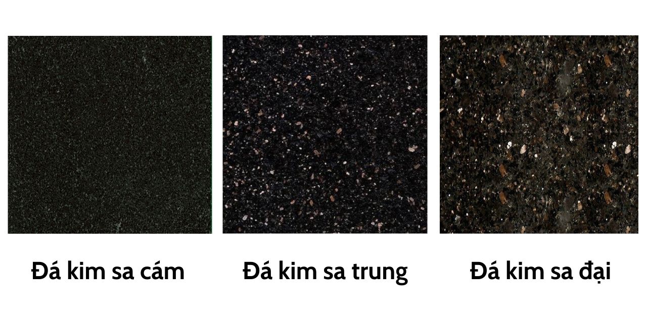 3 loại đá kim sa đen