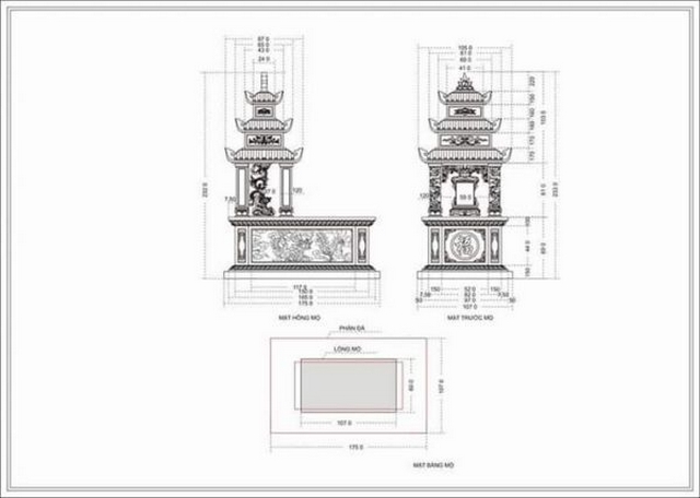 Thiết kế mộ trong lăng