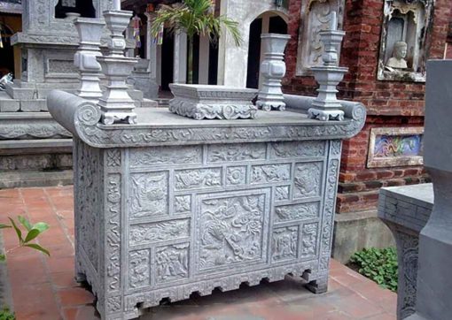 Bàn thờ đá tự nhiên nguyên khối DT-BTDB01 kích thước lớn Bàn thờ đá tự nhiên nguyên khối DT-BTDB01 kích thước lớn